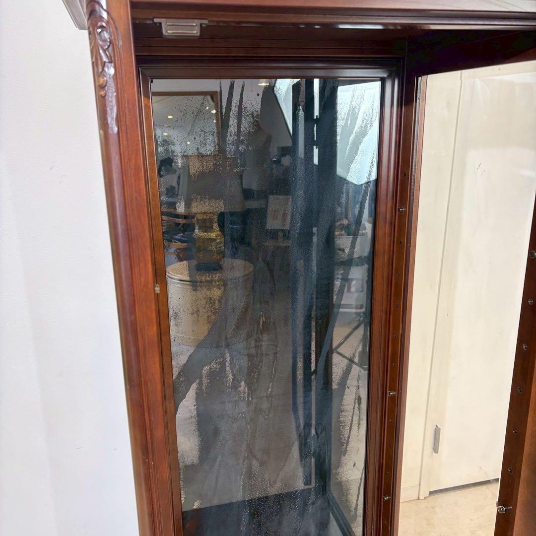 縦型 キュリオケース　ガラスケース ショーケース 飾り棚 ディスプレイ棚