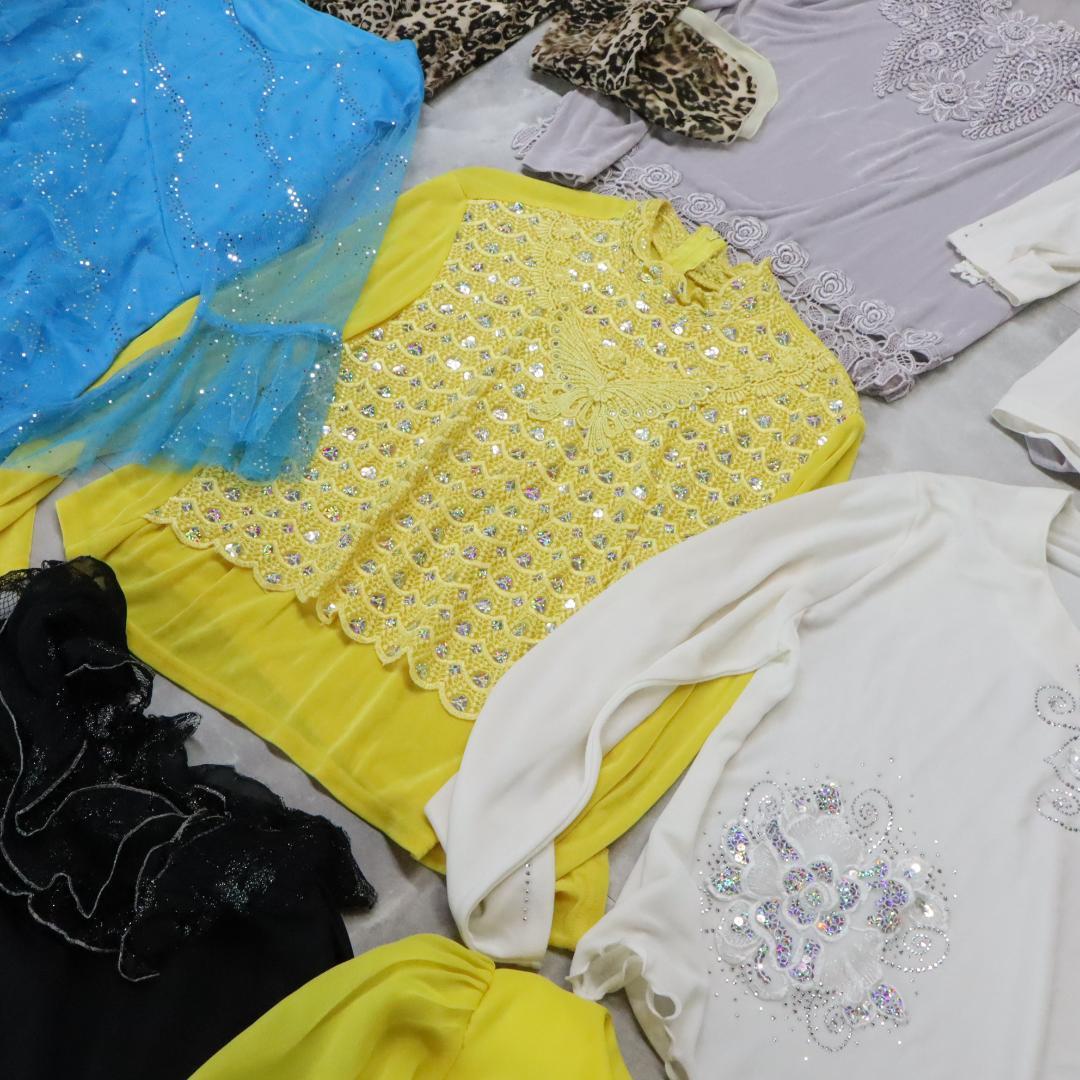 【美品 社交ダンス 衣装レッスン着 45点 セット】ブラウス トップス 45着