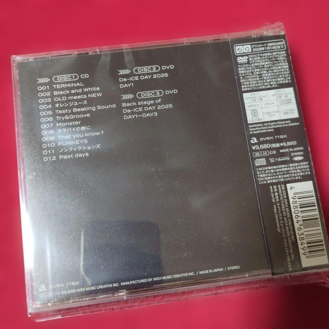 TERMiNaL Da-iCE 9th フルアルバム　CD + 2DVD 未開封