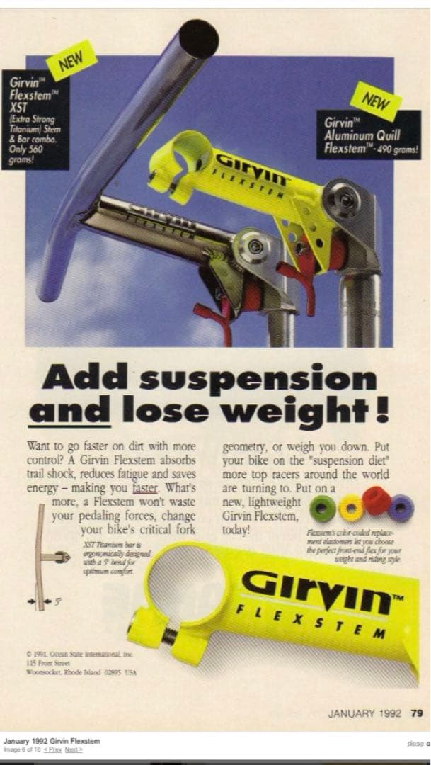 パーツ GIRVIN FLEXSTEM XST TI MTB 90s SOFTRIDE