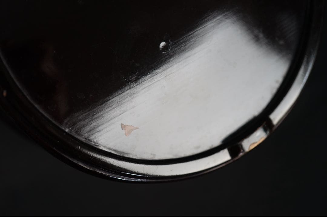 波 千鳥蒔絵 手桶水指 時代物 箱付 茶道具