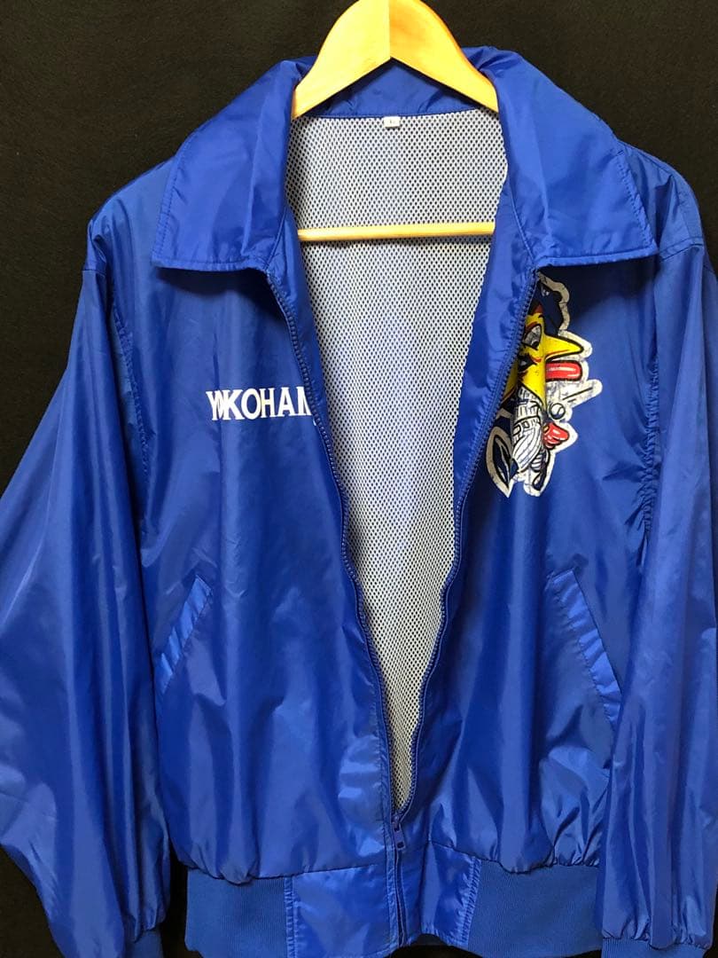 横浜ベイスターズ　シャカシャカ　ナイロンジャンバー　スタジャン　旧ロゴ
