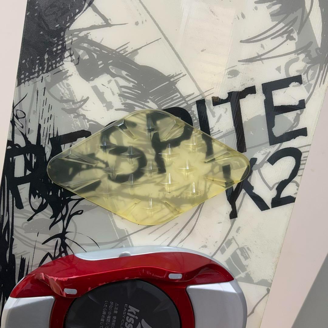 スノボ　K2 RESPITE 140 ビンディング　キスマーク　ステップイン