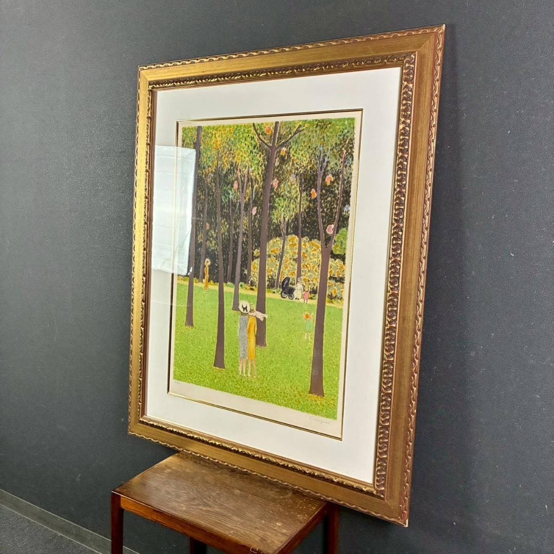 ジャン＝ピエール・カシニョール「大きな木」リトグラフ 大作 サイン入 豪華額装