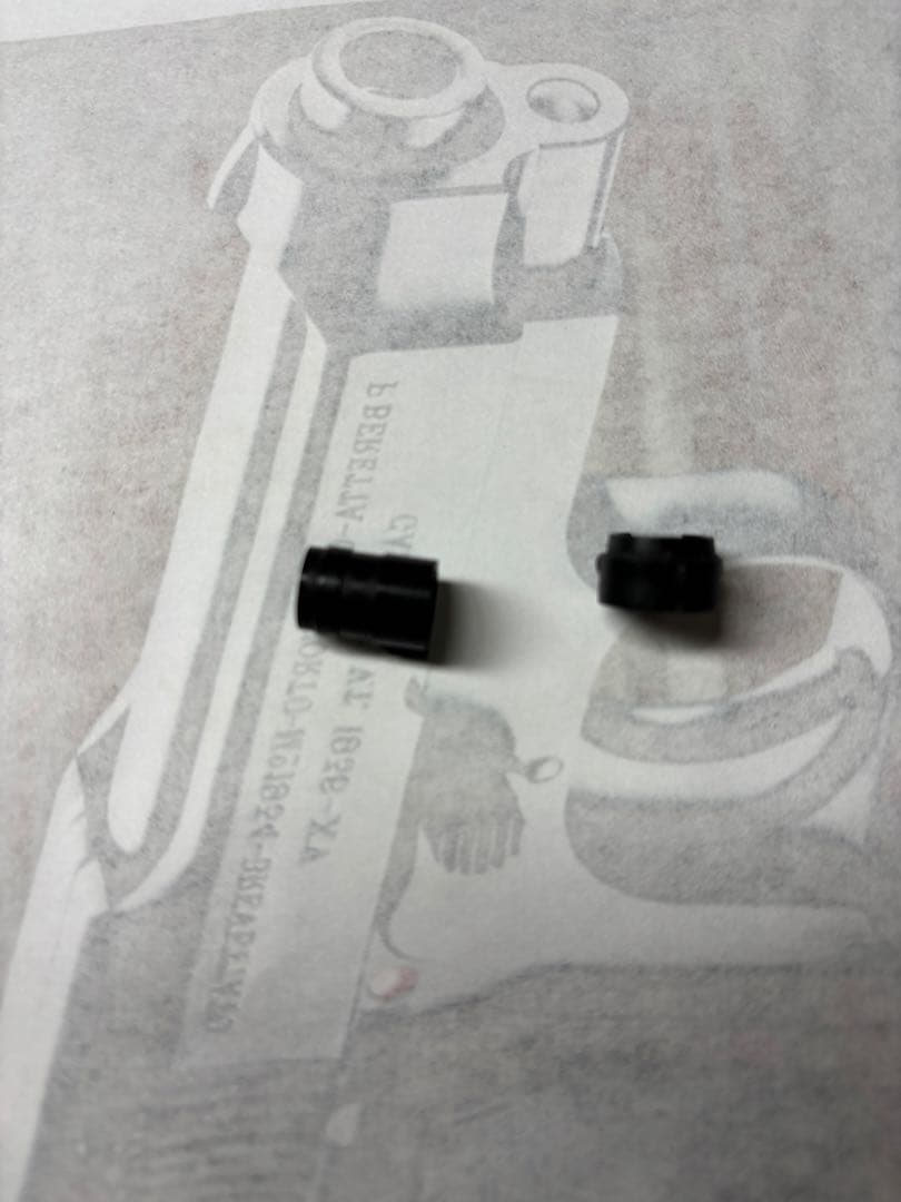 waベレッタ1934hw樹脂製カーボンブラック