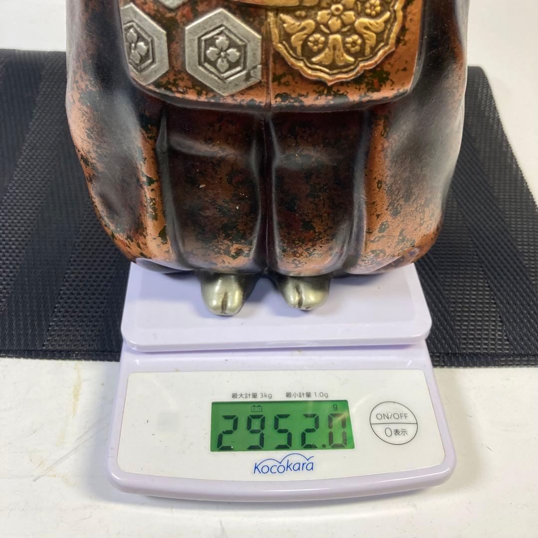 重厚な鋳物　『翁像』