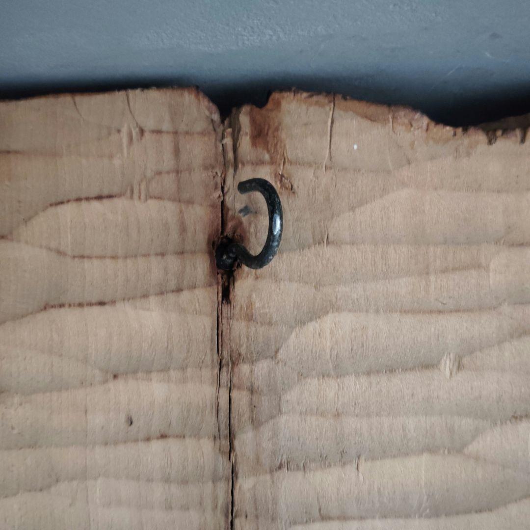 双頭木彫り熊　壁掛け　天然木一刀彫　静と動　貴重　縁起物