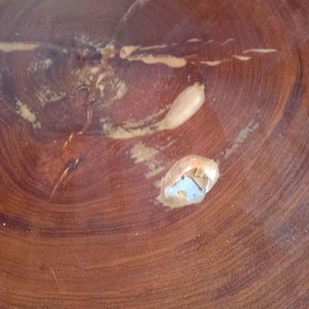 【一枚板】天然木製円形座卓　ローテーブル