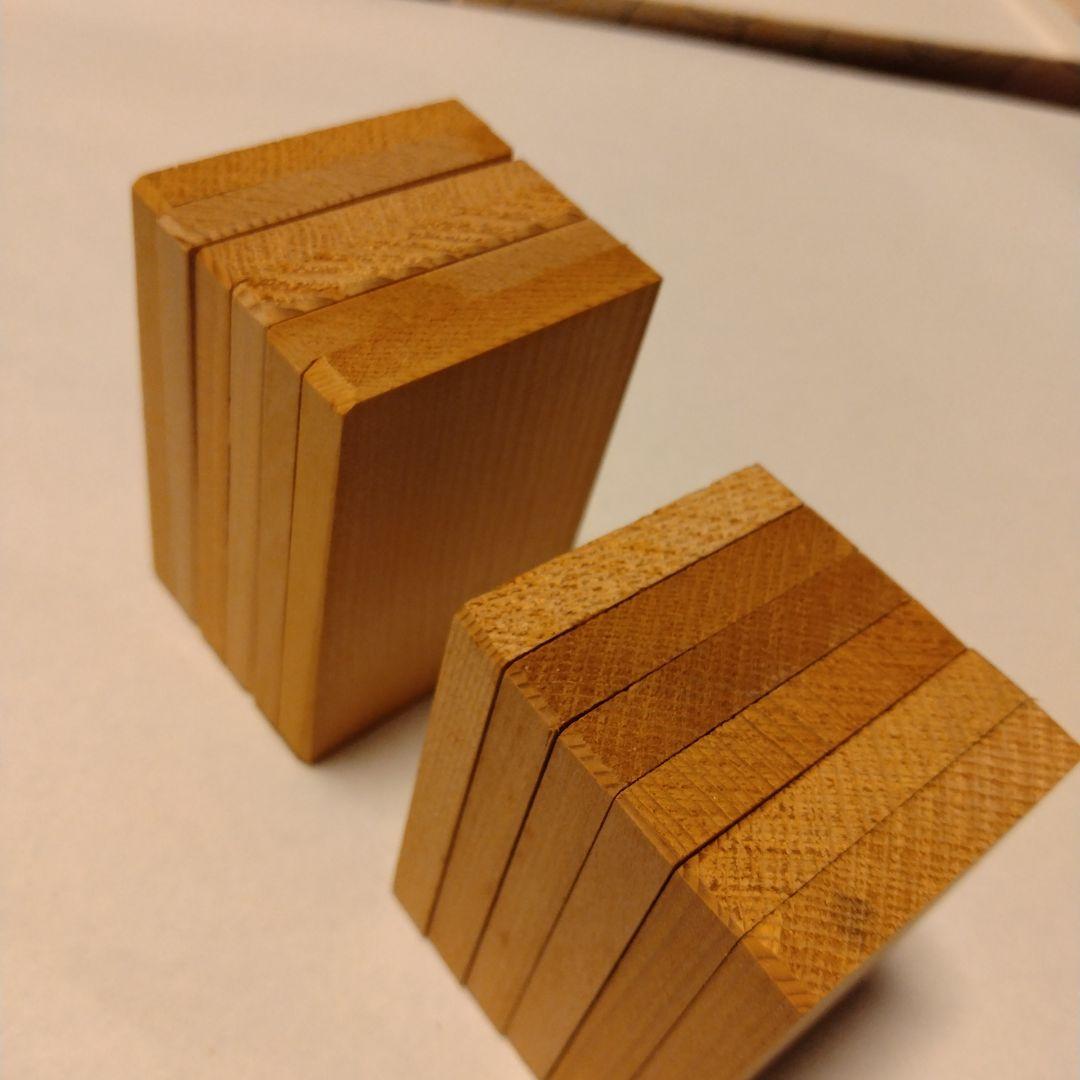 【U1042】木台　飾り台　2サイズ　12枚