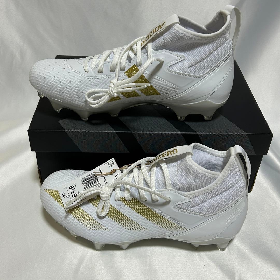 Adizero Impact Cleats　WHT/GLD　26.5㎝　V