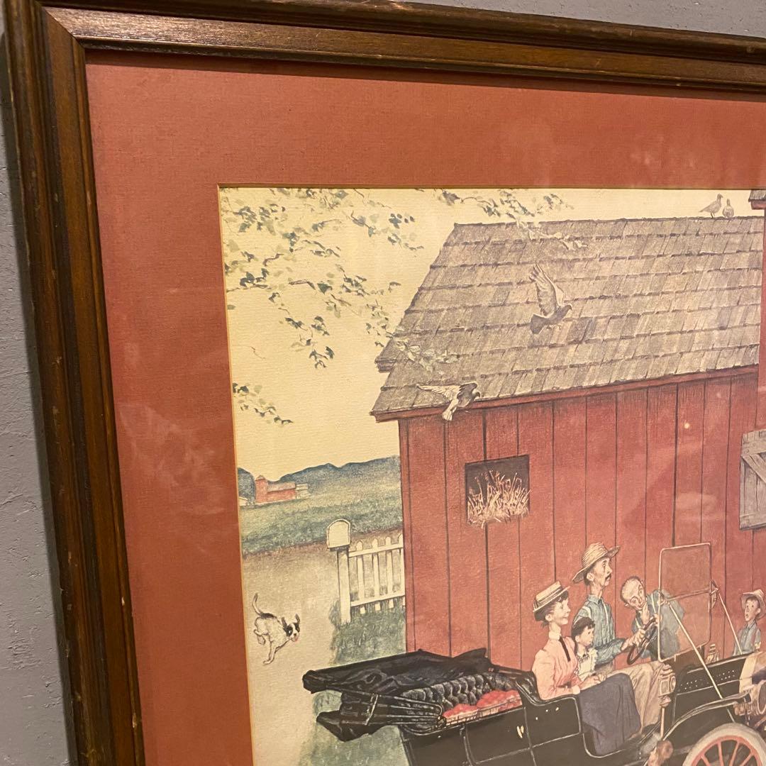 80s ノーマンロックウェル アート額装品 ヴィンテージ インテリア