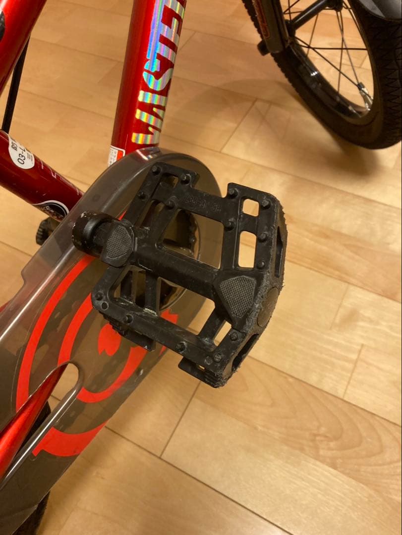 アイデス　d-bike 自転車　カゴ　補助輪　付き　赤　キッズ　ストライダー