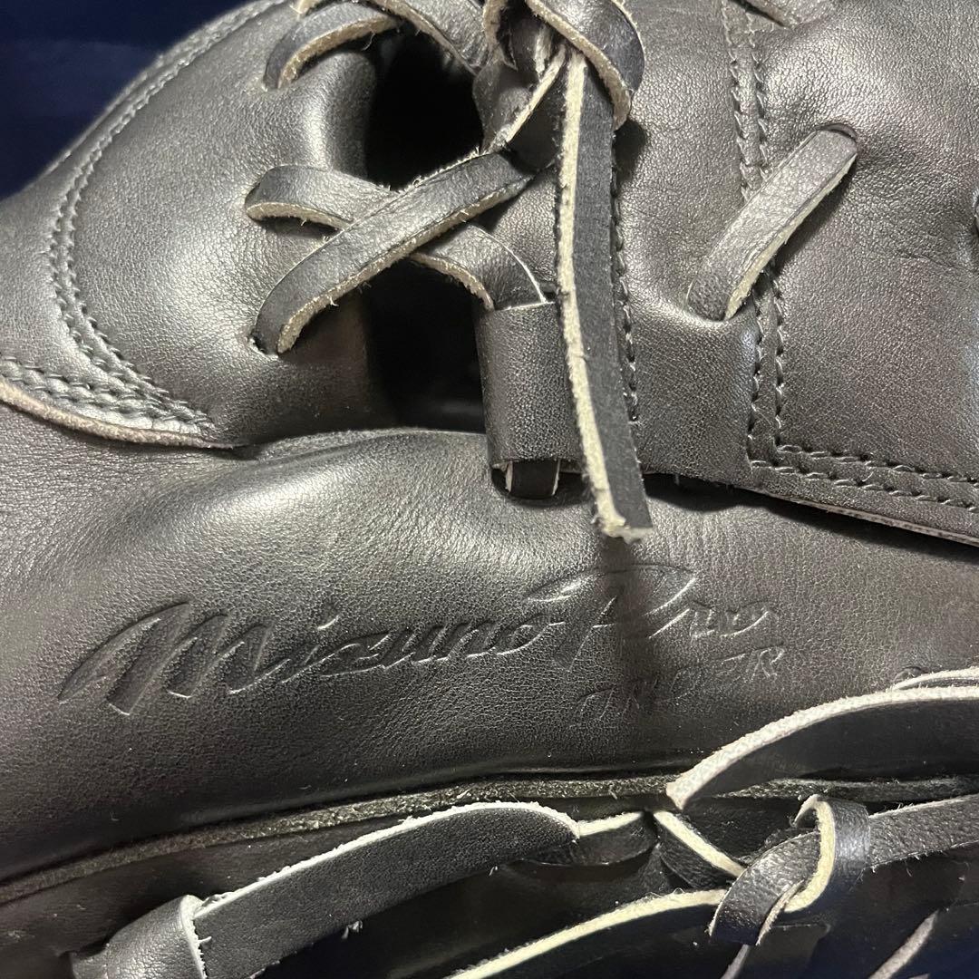 ミズノプロ 硬式グローブ 仁志モデル　坪田信義名人作　Mマーク　希少品　黒