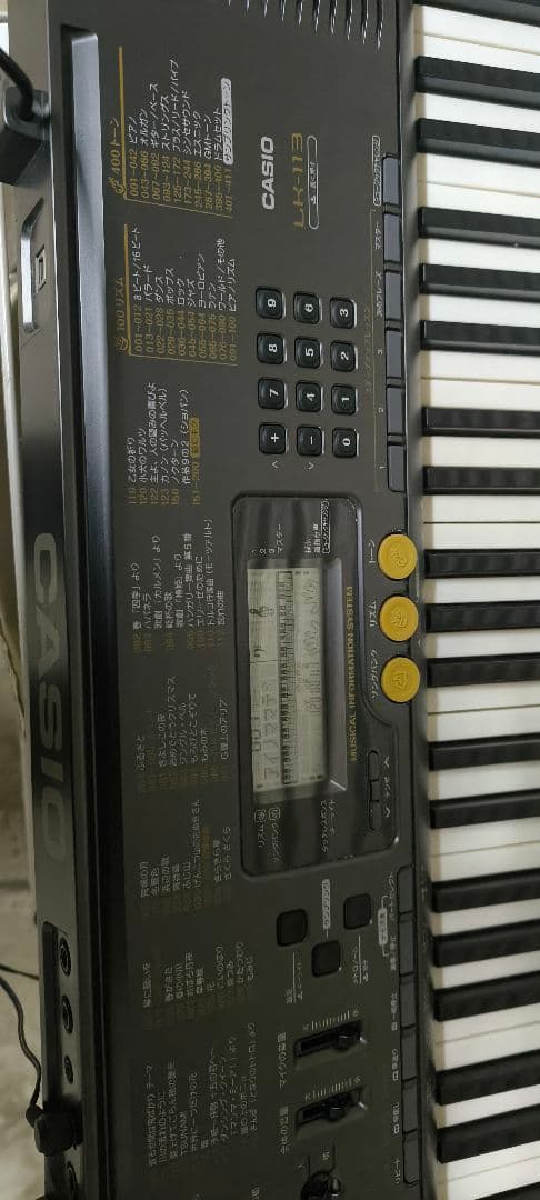 CASIO　LK-113　光ナビゲーションシステム　電子キーボード　椅子　各台付