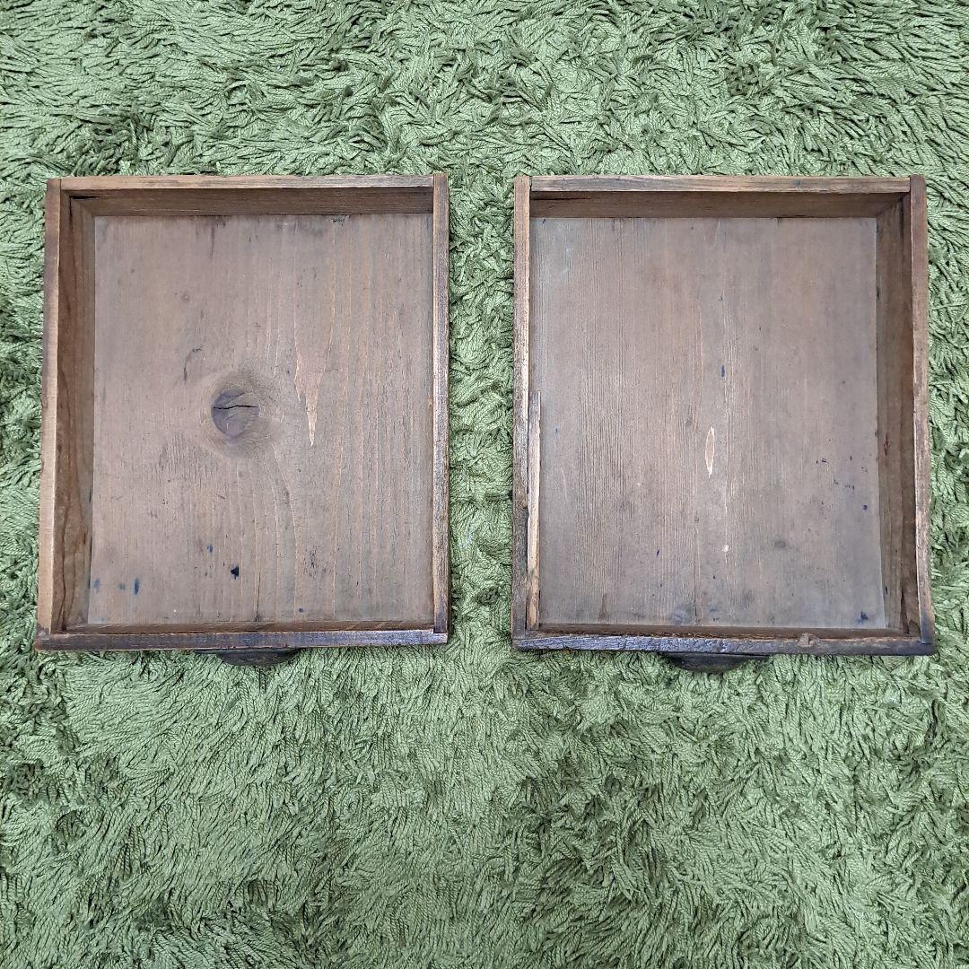 昭和レトロ　ヴィンテージ　木製　文机　飾り台　天板一枚板　ろくろ脚