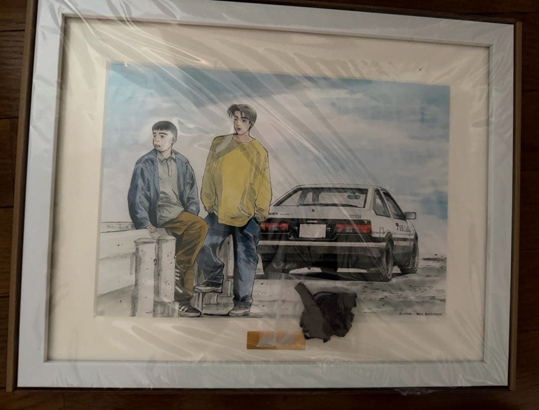 頭文字D　くじメイト　特賞A4額入りキャラファイングラフ