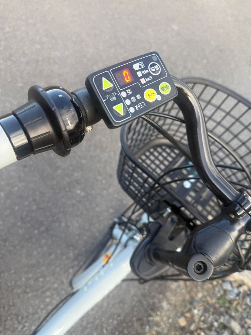 水色 電動アシスト自転車 シティタイプ