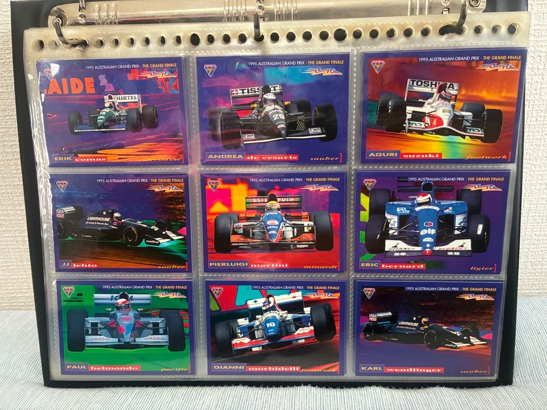 F1 Futera Grand Prix 145枚トレカ、カード入れバインダー付