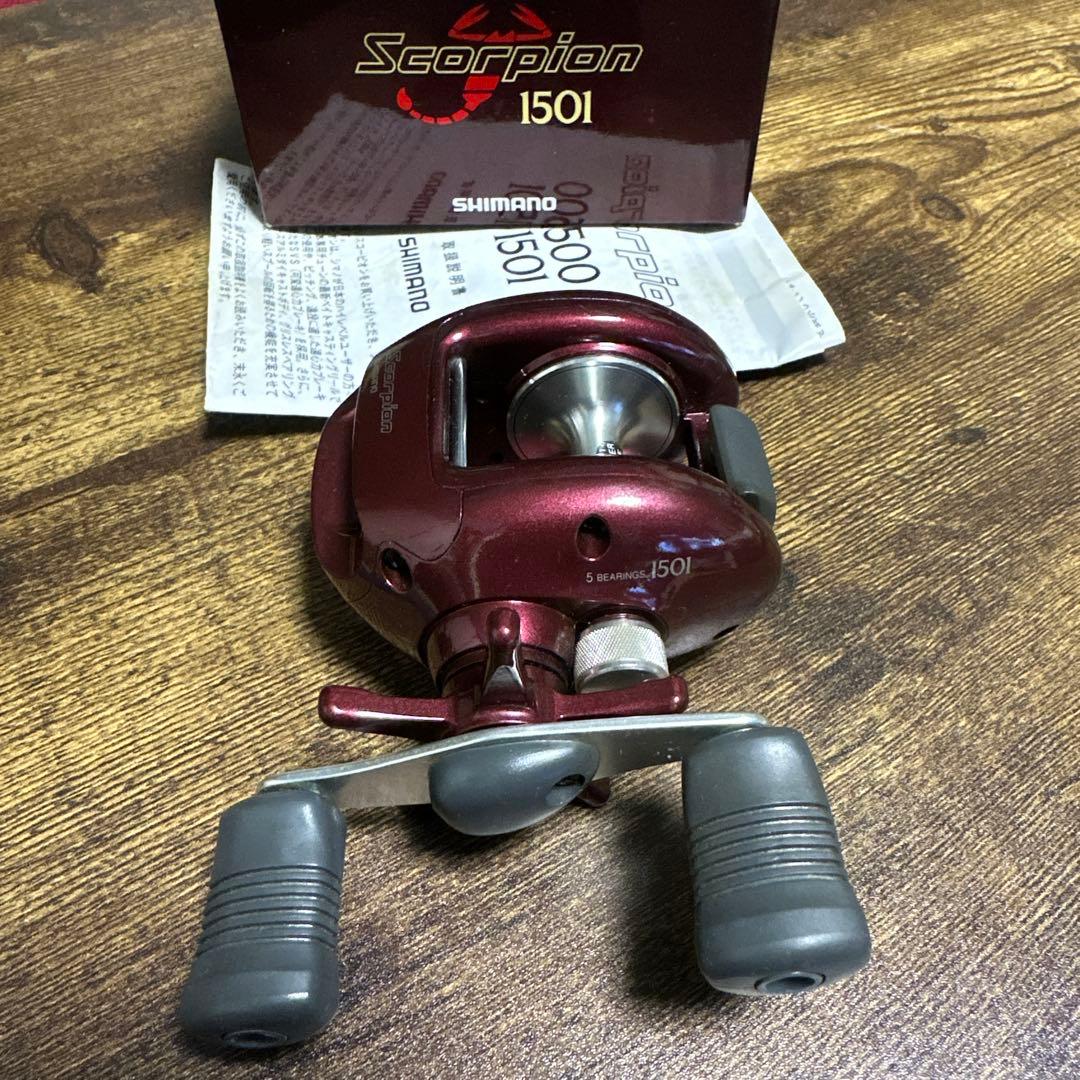 美品　シマノ スコーピオン1501 希少　左巻き　動作良好