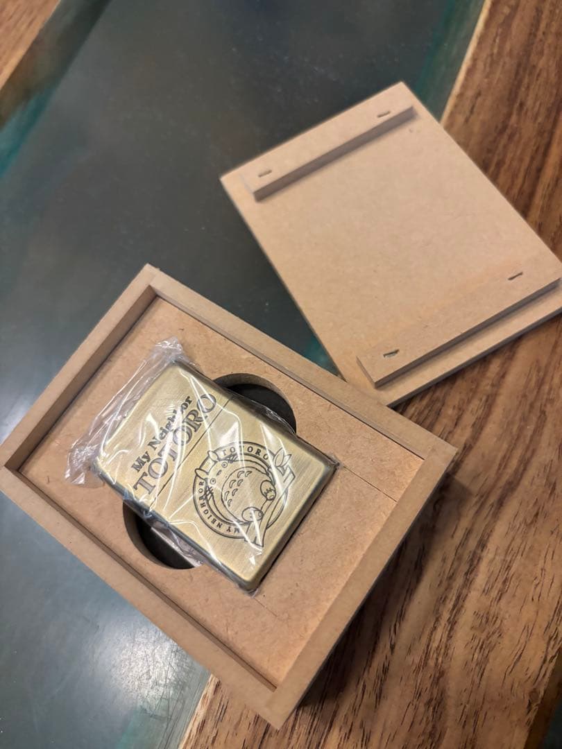 ジブリ　トトロ　zippo 初期の木箱入り　シリアルNo.4444