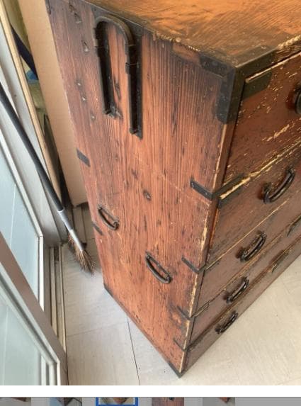 ■送料込み■ 京都 初瀬川徳松 和箪笥5段 昭和大正レトロ アンティーク