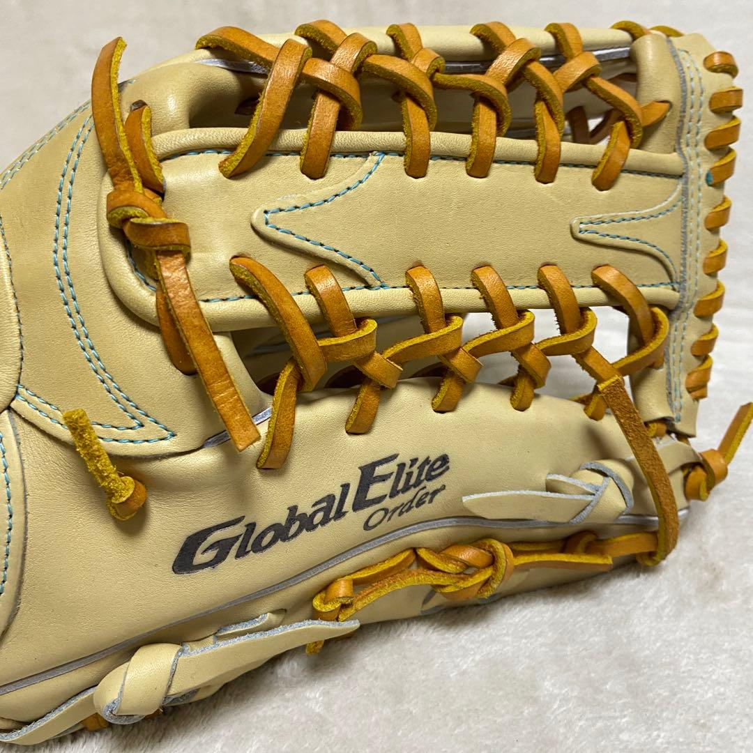 ミズノ　グローバルエリート　ダイバーシティブルー　硬式　グローブ　耕作印
