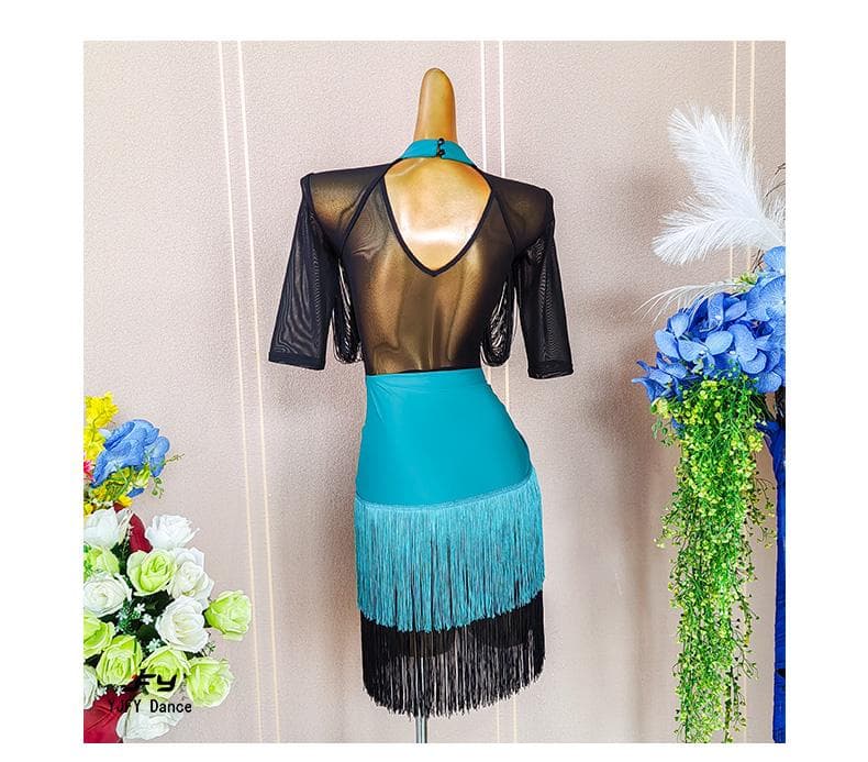 新品 社交ダンス衣装　ラテンワンピースドレス　オーダーメイド