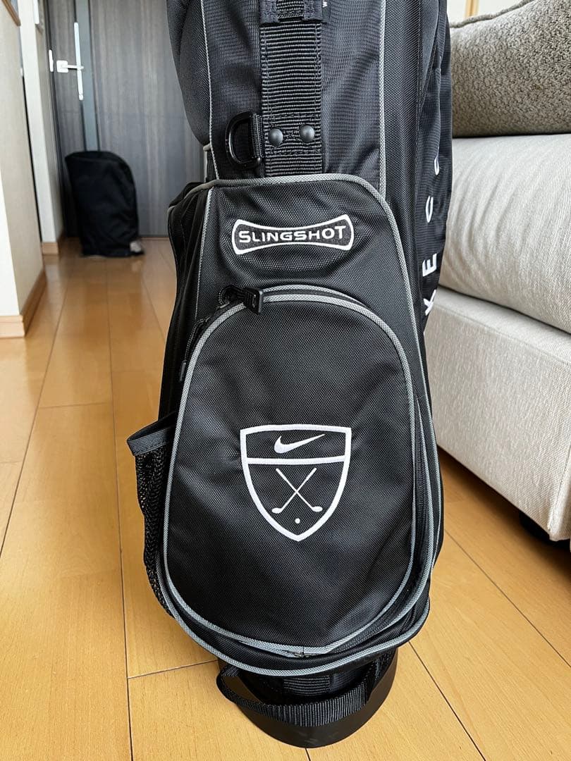 美品NIKE GOLF ナイキゴルフ　スタンド型キャディバッグ　希少旧ロゴ　黒