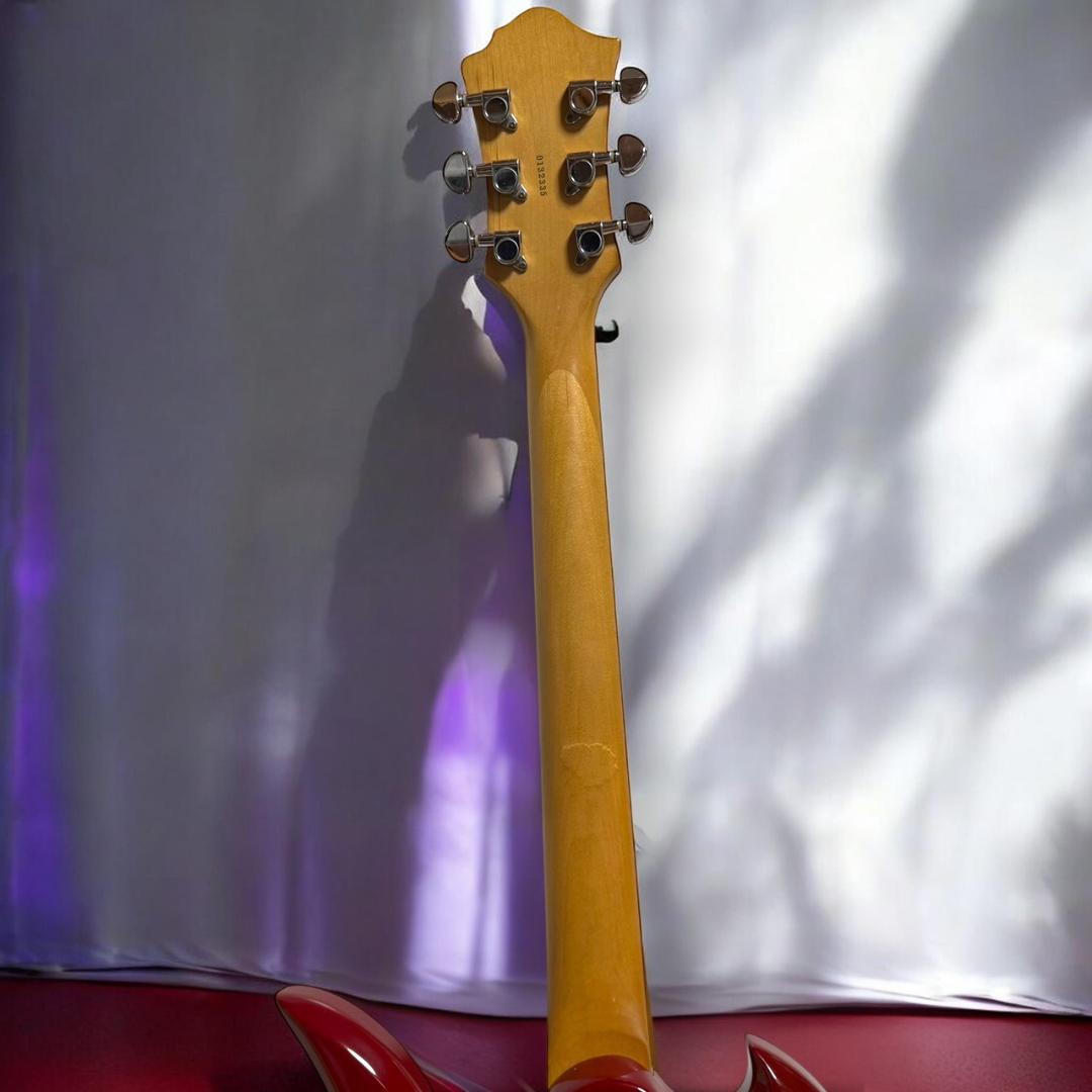 ☆希少品 B.C.Rich モッキンバード ケース付き レッド 虎目 キルト柄