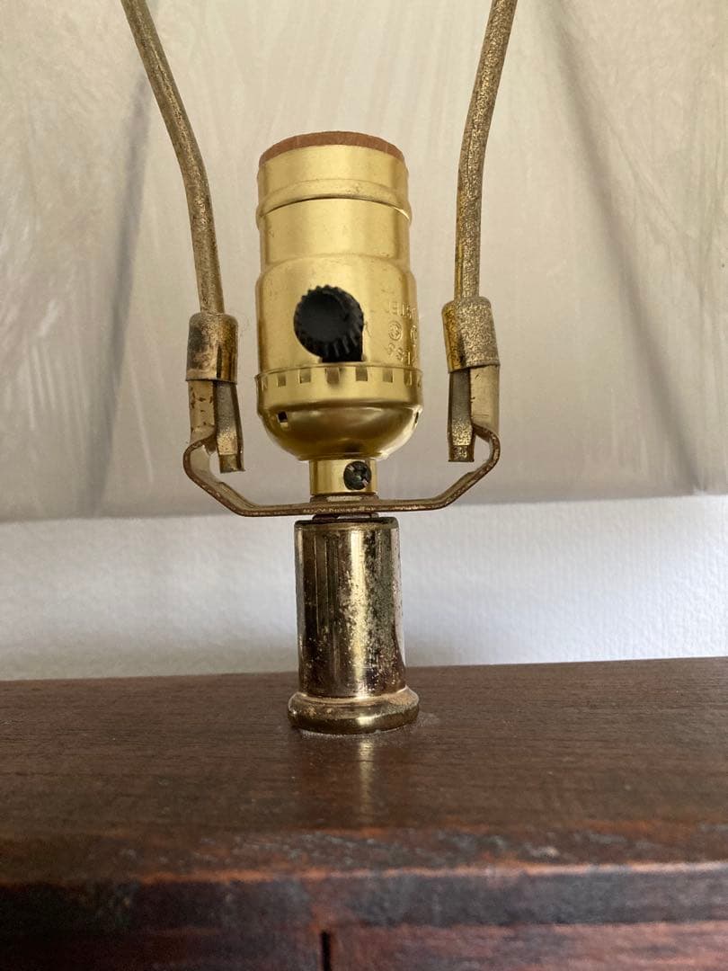 最終価格　未使用　アジアンエスニック素敵♪タイ工芸キャビネット付テーブルランプ