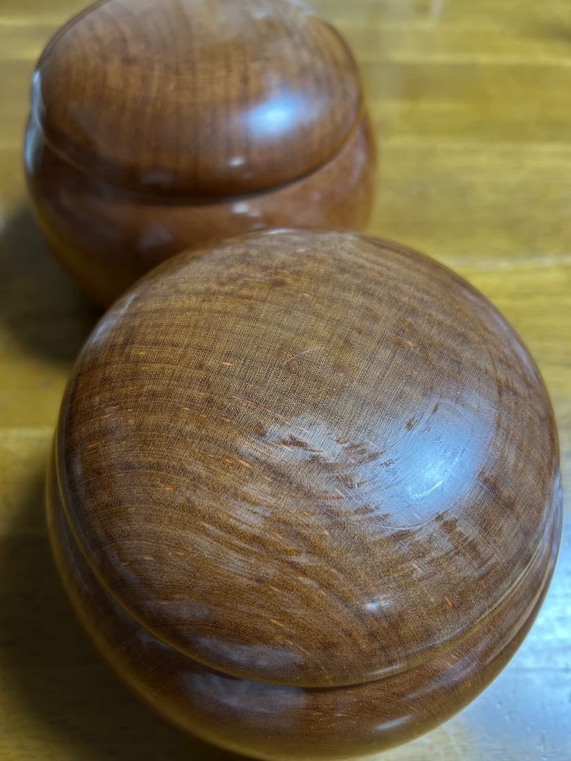 天然木製囲碁盤セット（本寸・19路盤）