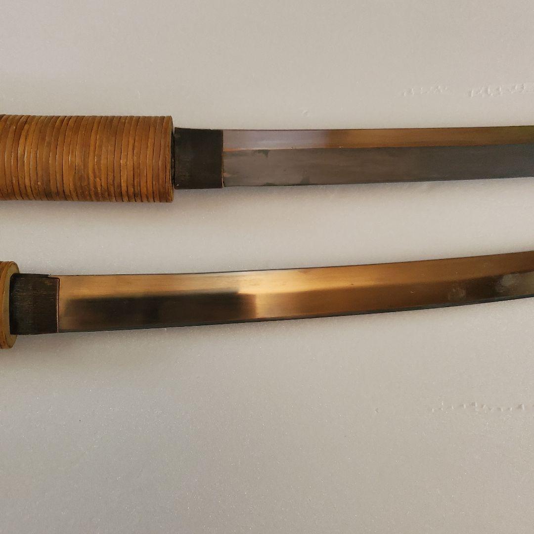 高級模造刀　竹巻鞘　日本刀　大刀一振