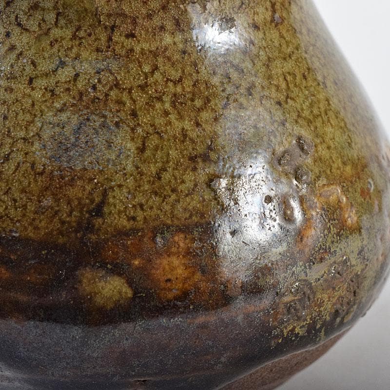 茶道具　瀬戸焼　茶入　仕覆・時代箱付　M　R8633