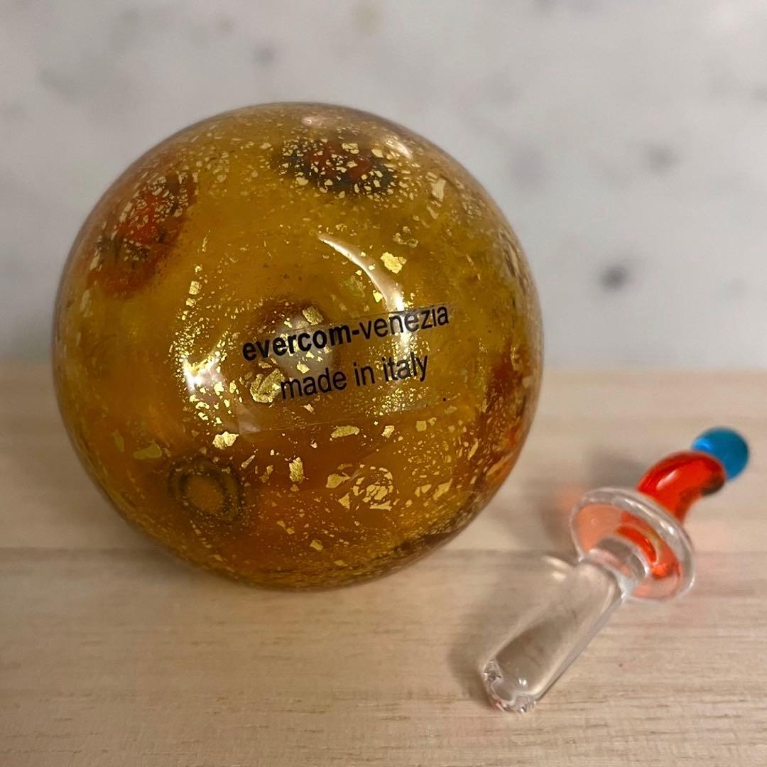 ☆未使用•アンティーク☆ベネチアンガラス•パヒュームボトル3点/イタリア製☆