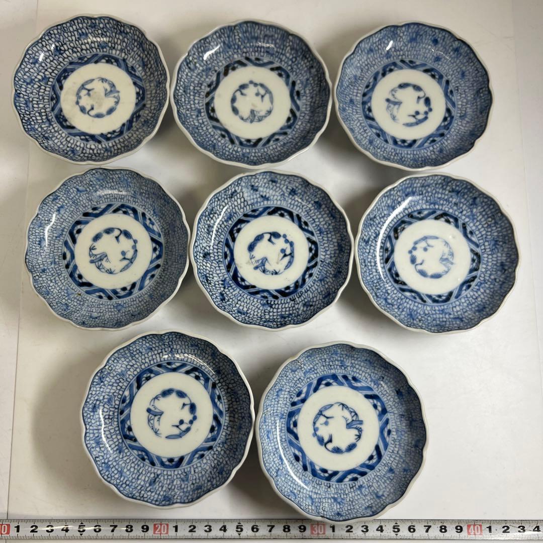 古伊万里　染付　蛸唐草等　東な7-1221①