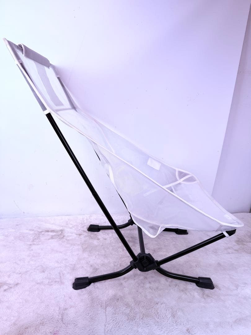 貴重品♪Helinox 生産終了 ビーチチェア ホワイトメッシュ 砂浜対応 軽量