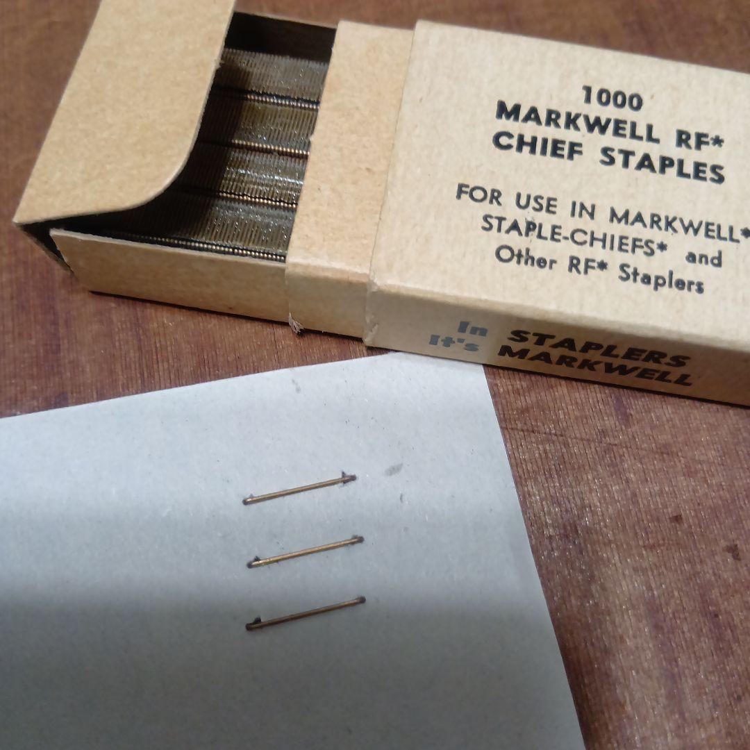 アメリカ製ヴィンテージMarkwell　ホチキス＆ステープル　NY　文房具