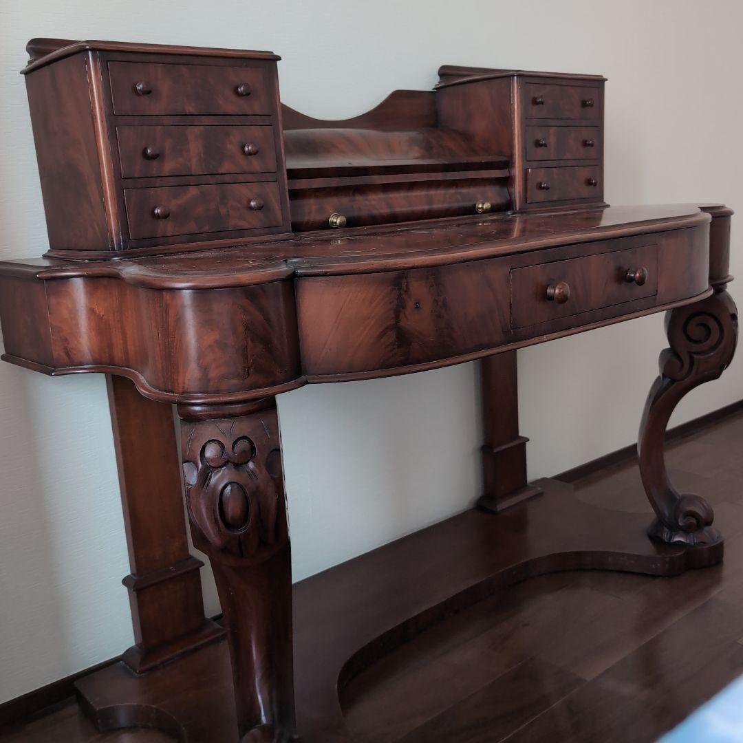 アンティーク木製文机 西洋 大正