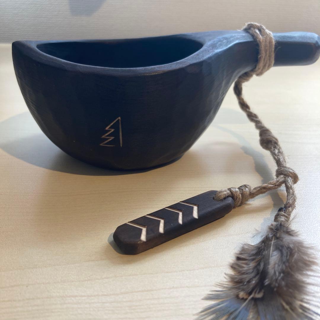 【新品】ソウルオブシベリア #1 ブラックペンダント　No.1800 ククサ