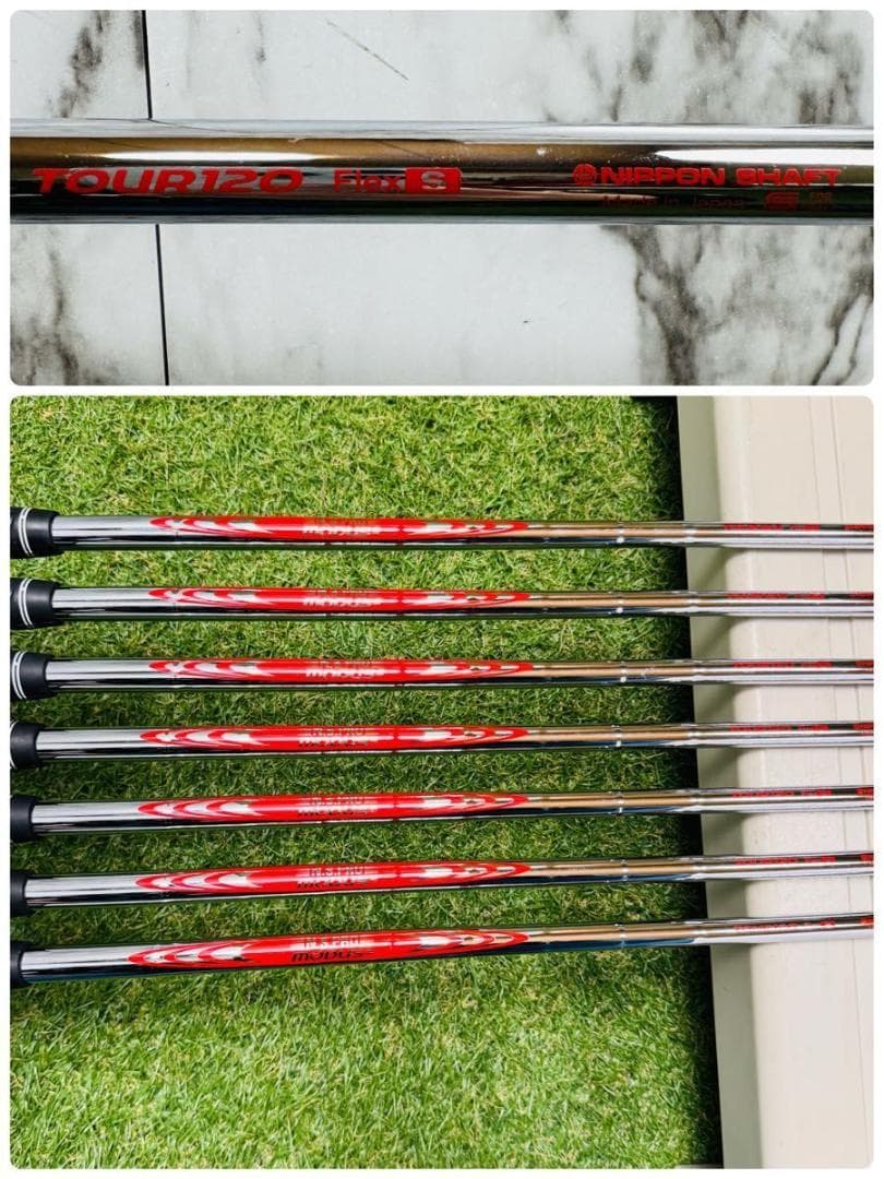 【良品】ピン i230 黒ドット メンズアイアンセット 7本 スチール S