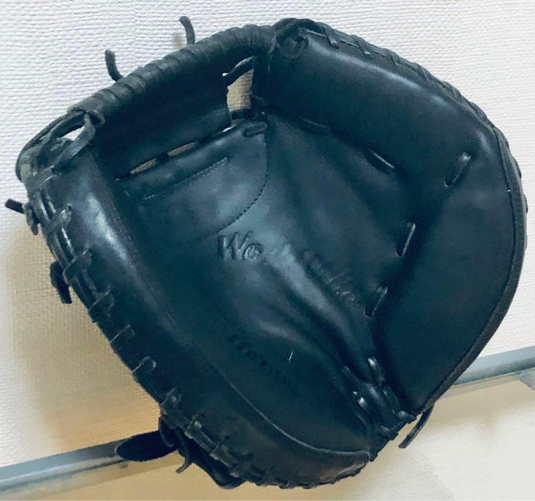 美品 本革 MIZUNO キャッチャーミット ミズノ 大人用 捕手 グラブ