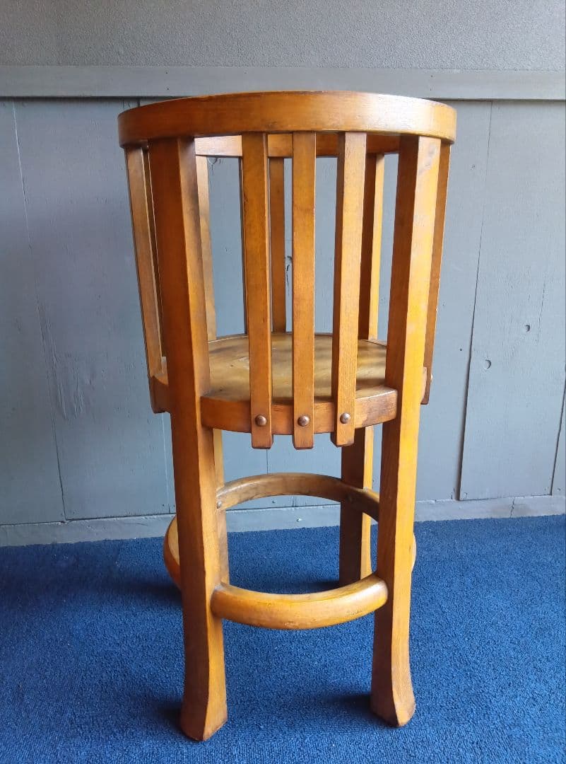 木製手炙り火鉢台　レトロ　ヴィンテージ　昭和　観葉植物