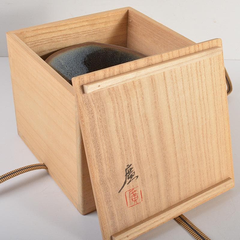 茶道具　松林 廣作　天目三稜組鉢　5客　共箱　M　R6785