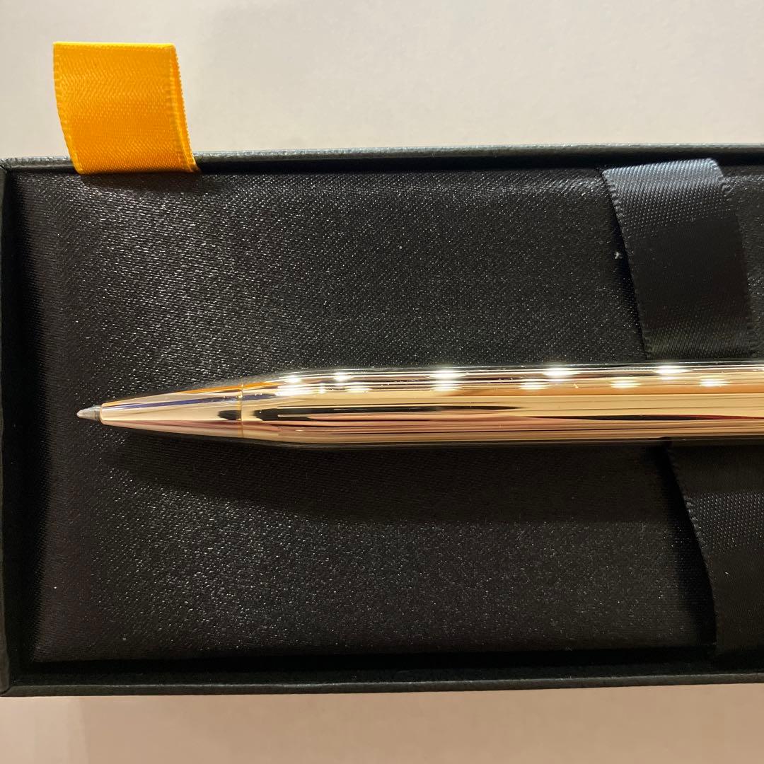 筆記体ロゴ　cross クロス　タウンゼント　ボールペン　ゴールド