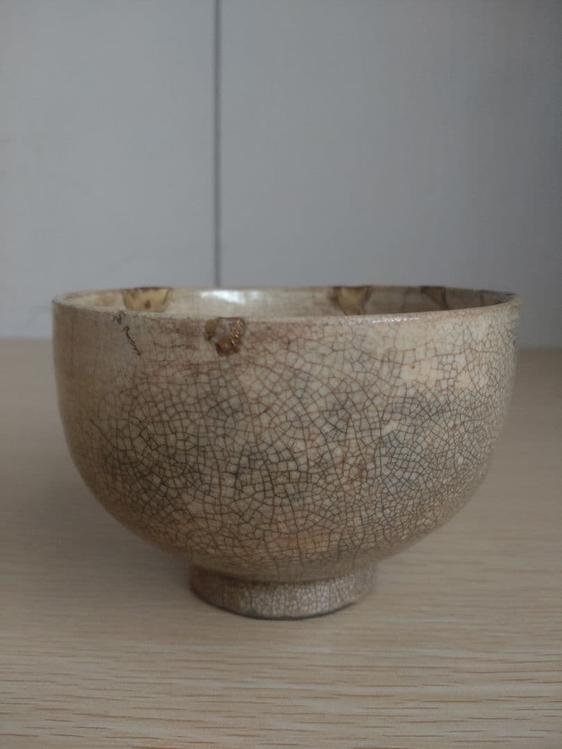 【伝世　古萩　江戸初期】李朝　高麗青磁　青井戸　茶盌　茶碗　李勺光　李敬　桃山陶