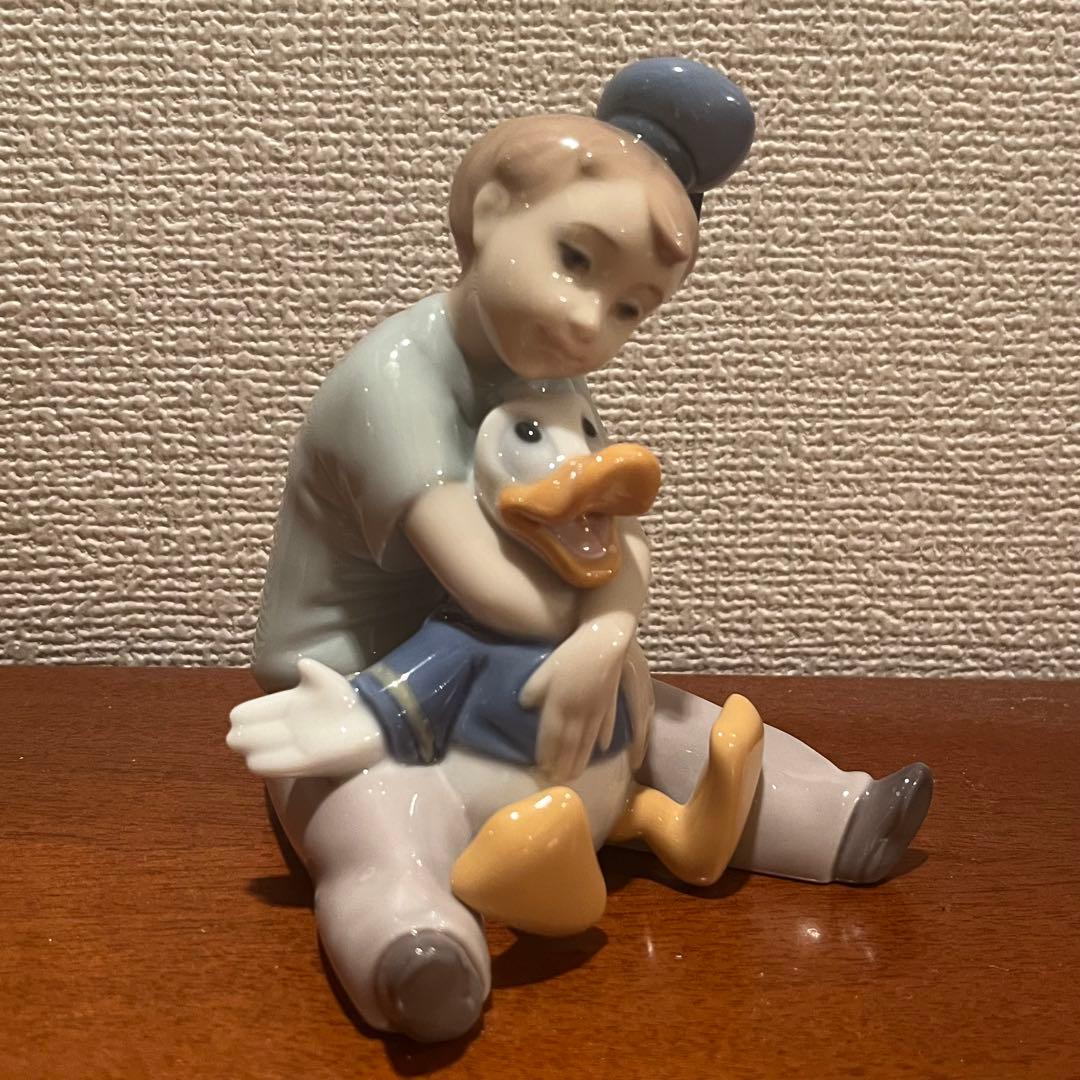 美品　リヤドロ　NAO ドナルドダック　ディズニー　コラボ　人形　陶器　置物