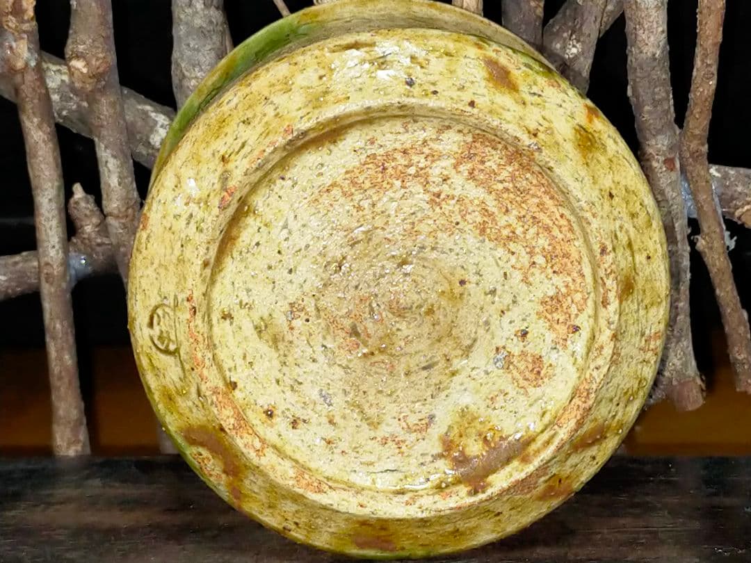 ♥加藤作助♥　黄瀬戸　旅茶碗　小服茶碗　茶碗　極上作品　骨董　古玩