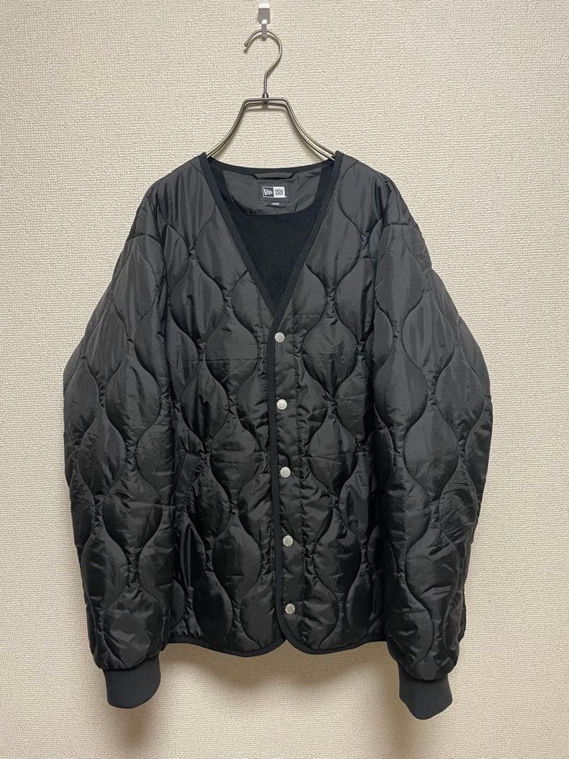 NEW ERA ニューエラ ゴルフ キルティングジャケット 黒 中綿ジャケット