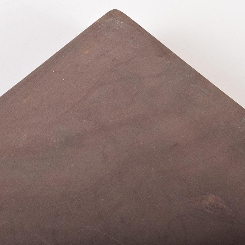 中国　書道具　端渓硯　唐木箱付　M　R7555