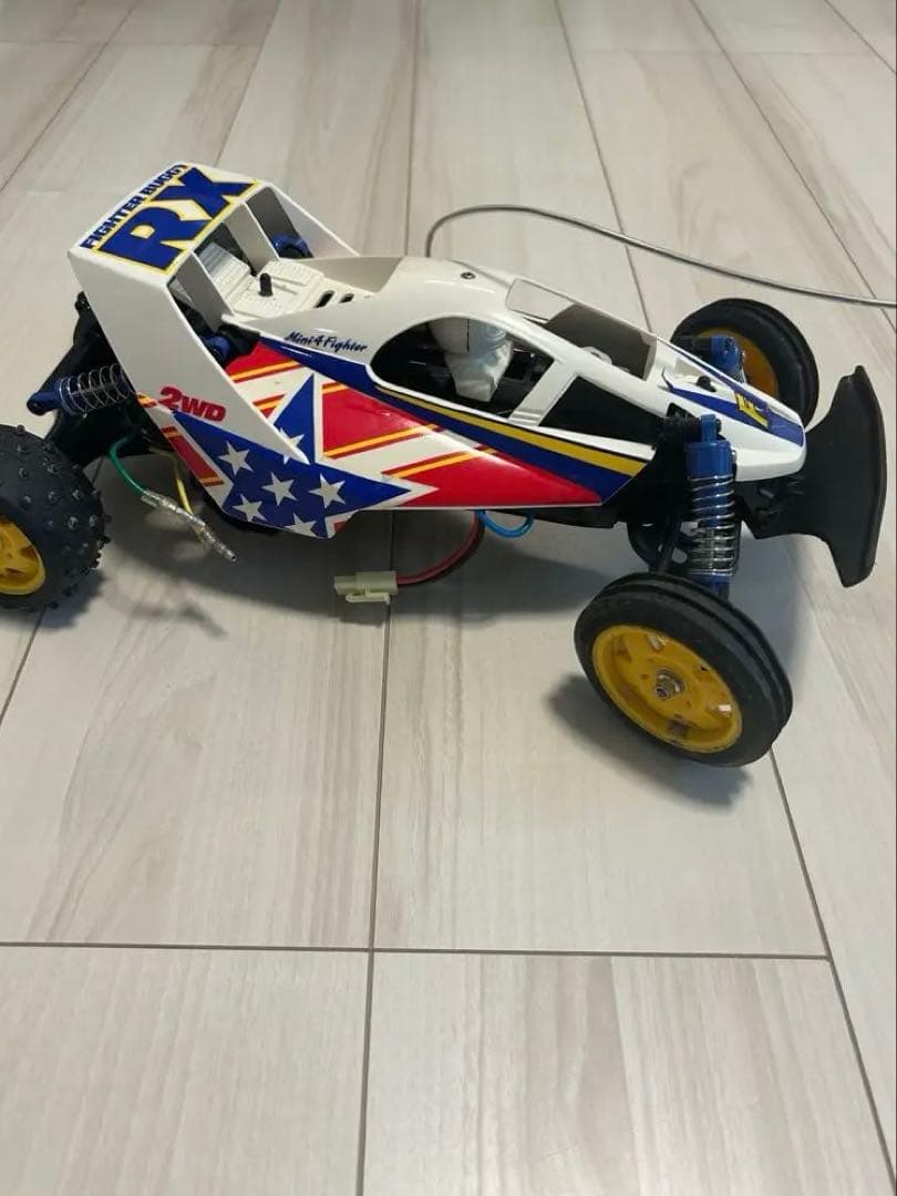 値下げ【希少】1/10 タミヤ ファイターバギー RXラジコン車体⭐️リモコン付き
